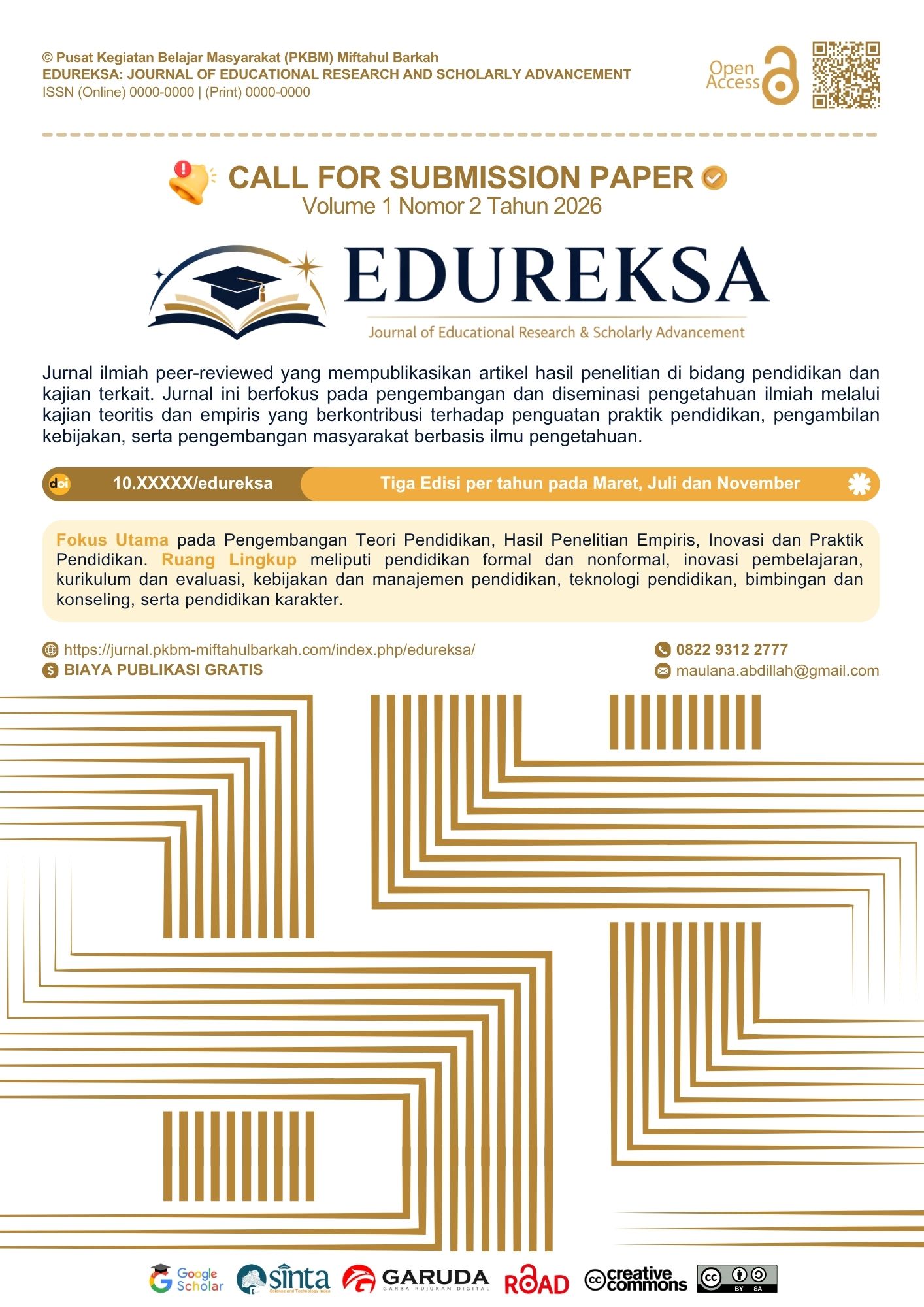 Call for Paper EDUREKSA 2026